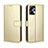 Coque Portefeuille Livre Cuir Etui Clapet BY5 pour Motorola Moto G23 Or