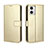 Coque Portefeuille Livre Cuir Etui Clapet BY5 pour Motorola Moto G53 5G Or