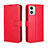 Coque Portefeuille Livre Cuir Etui Clapet BY5 pour Motorola Moto G53j 5G Rouge
