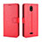 Coque Portefeuille Livre Cuir Etui Clapet BY5 pour Nokia C100 Rouge