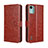 Coque Portefeuille Livre Cuir Etui Clapet BY5 pour Nokia C12 Marron