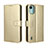 Coque Portefeuille Livre Cuir Etui Clapet BY5 pour Nokia C12 Or