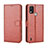 Coque Portefeuille Livre Cuir Etui Clapet BY5 pour Nokia G11 Plus Marron