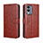 Coque Portefeuille Livre Cuir Etui Clapet BY5 pour Nokia X30 5G Marron