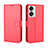 Coque Portefeuille Livre Cuir Etui Clapet BY5 pour OnePlus Nord 2T 5G Rouge