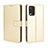 Coque Portefeuille Livre Cuir Etui Clapet BY5 pour Oppo A54 4G Or