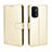 Coque Portefeuille Livre Cuir Etui Clapet BY5 pour Oppo A54 5G Or