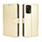 Coque Portefeuille Livre Cuir Etui Clapet BY5 pour Oppo A74 4G Or