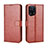 Coque Portefeuille Livre Cuir Etui Clapet BY5 pour Oppo Find X5 5G Marron