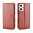 Coque Portefeuille Livre Cuir Etui Clapet BY5 pour Oppo Reno7 A Marron