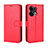 Coque Portefeuille Livre Cuir Etui Clapet BY5 pour Oppo Reno8 5G Rouge