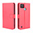 Coque Portefeuille Livre Cuir Etui Clapet BY5 pour Realme C21Y Rouge