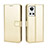 Coque Portefeuille Livre Cuir Etui Clapet BY5 pour Realme GT Neo3 5G Or