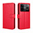 Coque Portefeuille Livre Cuir Etui Clapet BY5 pour Realme GT Neo5 5G Rouge