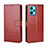 Coque Portefeuille Livre Cuir Etui Clapet BY5 pour Realme Q5 5G Marron