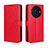Coque Portefeuille Livre Cuir Etui Clapet BY5 pour Sharp Aquos R8 Pro Rouge