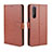 Coque Portefeuille Livre Cuir Etui Clapet BY5 pour Sony Xperia 1 II Marron