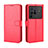 Coque Portefeuille Livre Cuir Etui Clapet BY5 pour Vivo X80 Pro 5G Rouge