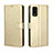 Coque Portefeuille Livre Cuir Etui Clapet BY5 pour Wiko Power U10 Or