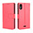 Coque Portefeuille Livre Cuir Etui Clapet BY5 pour Wiko Y51 Rouge