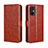 Coque Portefeuille Livre Cuir Etui Clapet BY5 pour Xiaomi Poco M5 4G Marron