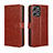 Coque Portefeuille Livre Cuir Etui Clapet BY5 pour Xiaomi Redmi 12 4G Marron