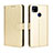 Coque Portefeuille Livre Cuir Etui Clapet BY5 pour Xiaomi Redmi 9 Activ Or