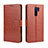 Coque Portefeuille Livre Cuir Etui Clapet BY5 pour Xiaomi Redmi 9 Prime India Marron