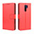 Coque Portefeuille Livre Cuir Etui Clapet BY5 pour Xiaomi Redmi 9 Prime India Rouge