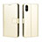 Coque Portefeuille Livre Cuir Etui Clapet BY5 pour Xiaomi Redmi 9AT Or