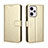 Coque Portefeuille Livre Cuir Etui Clapet BY5 pour Xiaomi Redmi Note 12 Explorer Or