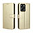 Coque Portefeuille Livre Cuir Etui Clapet BY5 pour Xiaomi Redmi Note 12 Pro Speed 5G Or