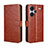 Coque Portefeuille Livre Cuir Etui Clapet BY5 pour Xiaomi Redmi Note 13 Pro+ Plus 5G Marron