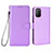 Coque Portefeuille Livre Cuir Etui Clapet BY6 pour Xiaomi Poco M3 Violet