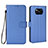 Coque Portefeuille Livre Cuir Etui Clapet BY6 pour Xiaomi Poco X3 Bleu