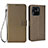 Coque Portefeuille Livre Cuir Etui Clapet BY6 pour Xiaomi Redmi 10 India Marron