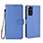 Coque Portefeuille Livre Cuir Etui Clapet BY6 pour Xiaomi Redmi Note 11 4G (2022) Bleu