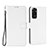 Coque Portefeuille Livre Cuir Etui Clapet BY6 pour Xiaomi Redmi Note 11S 4G Blanc