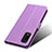 Coque Portefeuille Livre Cuir Etui Clapet BY7 pour Wiko Power U10 Violet