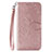 Coque Portefeuille Livre Cuir Etui Clapet C01 pour Xiaomi Redmi Note 9 Or Rose