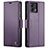 Coque Portefeuille Livre Cuir Etui Clapet C01S pour Motorola Moto G Stylus (2023) 5G Violet