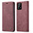 Coque Portefeuille Livre Cuir Etui Clapet C01S pour Samsung Galaxy A32 4G Vin Rouge