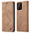 Coque Portefeuille Livre Cuir Etui Clapet C01S pour Samsung Galaxy A32 5G Brun Clair