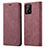 Coque Portefeuille Livre Cuir Etui Clapet C01S pour Samsung Galaxy A32 5G Vin Rouge