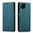 Coque Portefeuille Livre Cuir Etui Clapet C01S pour Samsung Galaxy F12 Bleu