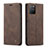 Coque Portefeuille Livre Cuir Etui Clapet C01S pour Samsung Galaxy M80S Marron