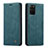 Coque Portefeuille Livre Cuir Etui Clapet C01S pour Samsung Galaxy S20 Plus Bleu