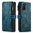 Coque Portefeuille Livre Cuir Etui Clapet C01S pour Samsung Galaxy S22 5G Bleu