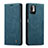 Coque Portefeuille Livre Cuir Etui Clapet C01S pour Xiaomi Redmi Note 10 5G Bleu