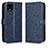 Coque Portefeuille Livre Cuir Etui Clapet C01X pour Google Pixel 4 Bleu